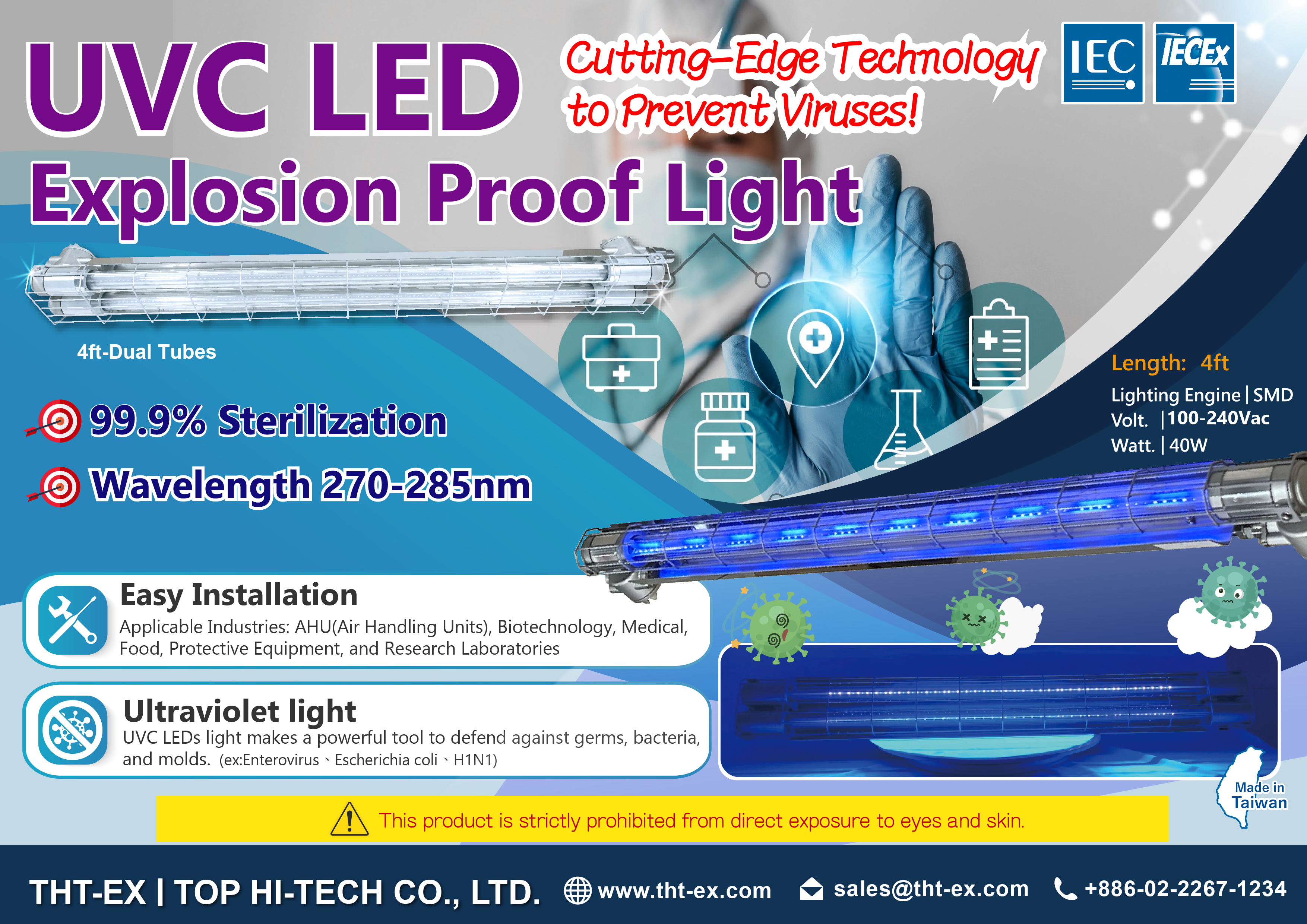 Stay Protected Amid Global Health Challenges with THT-EX UVC LED Technology