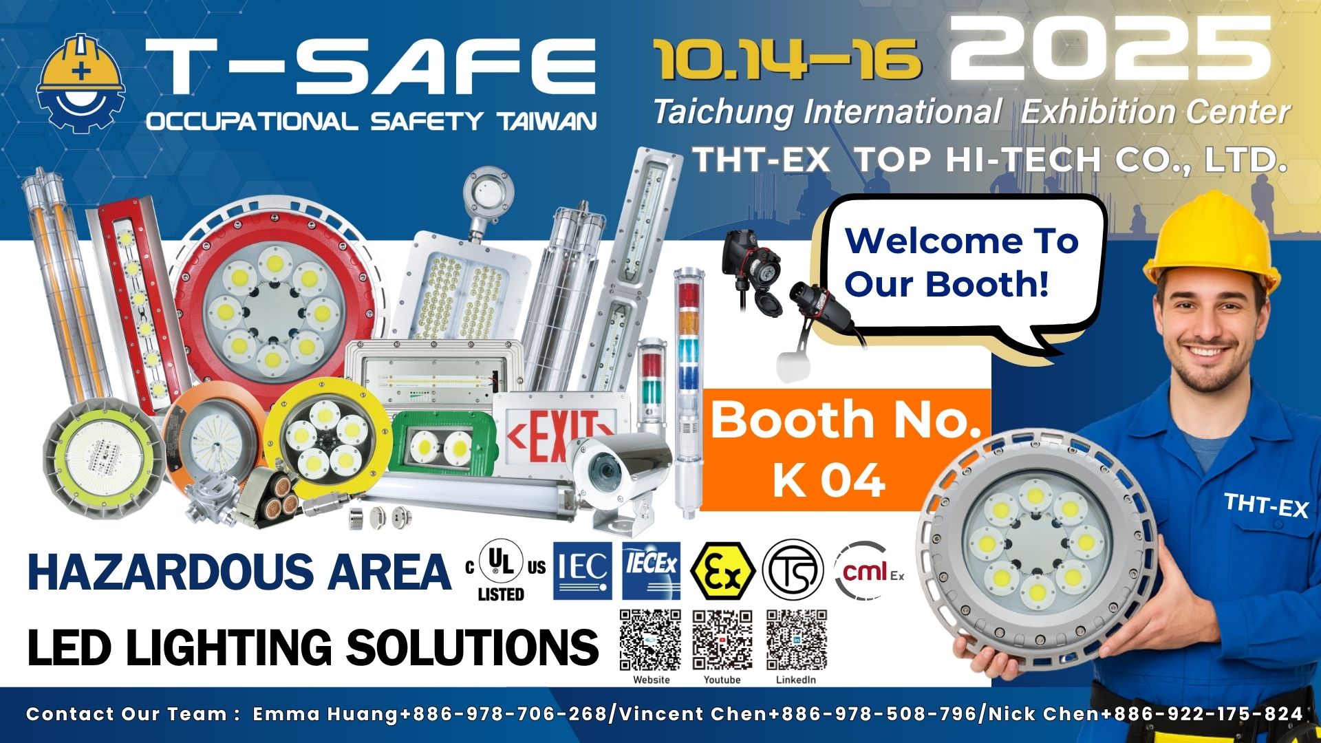 We sincerely invite T-SAFE 2025: Taichung Industrial & Occupational Safety Exhibition We sincerely invite T-SAFE 2025: Taichung Industrial & Occupational Safety Exhibition